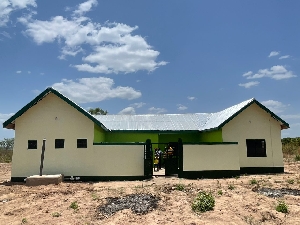 Solar-powered community-based health planning and services (CHPS) compound in Yawzu
