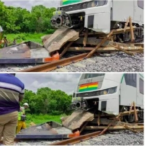 Test run train accident