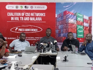 CSOs at the press conference in Accra