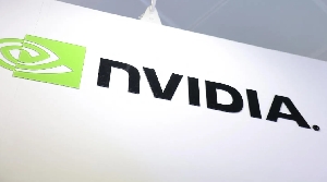 Nvidia is trading up more than 3% as of Tuesday afternoon. (Photo by I-Hwa Cheng/AFP via Getty Images)