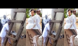 Mr. Effum-Atteh  left his wife in the church  to fix DSTV for a client on the wedding day