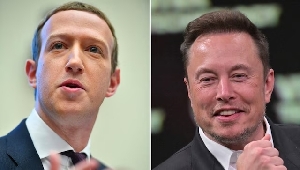 L-R: Zuckerberg and Musk