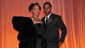 Rihanna and A$AP Rocky attend the 80th Annual Golden Globe Awards held at the Beverly Hilton Hotel on January 10, 2023 in Beverly Hills, California: Christopher Polk/NBC/Getty Images