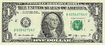 A dollar bill
