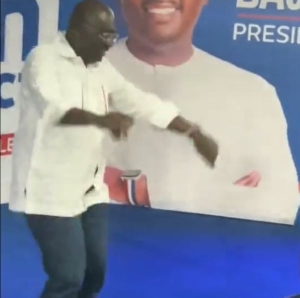 Vice President Mahamudu Bawumia dancing at a recent rally in the Northeast region