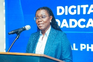 The Minister for Communications and Digitalisation, Honourable Ursula Owusu-Ekuful