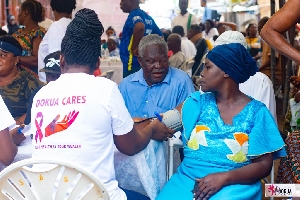 The residents were screened for blood pressure, diabetes, malaria, Hepatitis B, blood sugar level and eye diseases among others