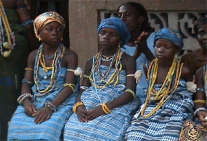 Some young girls undergoing Dipo rites