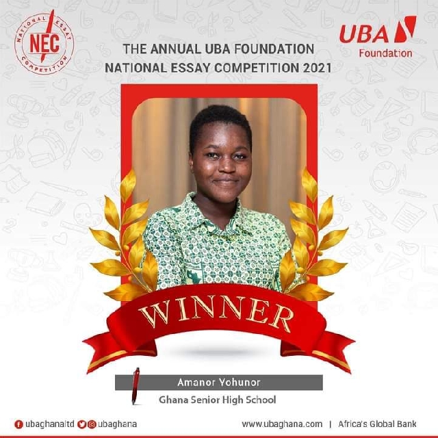 winner of uba essay competition 2021
