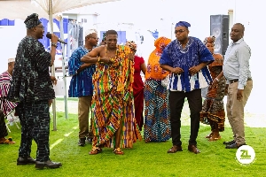 A still from Zoomlion's AU Day celebration as African traditional dressing was highlighted