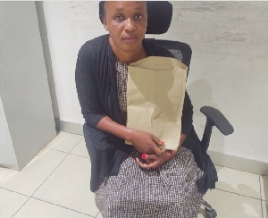 The suspect, Njeri Mary, a Kenyan