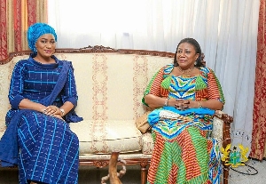 L-R: Samira Bawumia and Rebecca Akufo-Addo