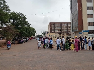 Frustrated school children at the centre