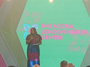 Dr Vanessa Apea adressing participants at the launch in Accra