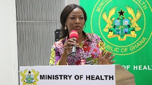Dr Grace Ayensu Danquah delivering her address at the event in Accra