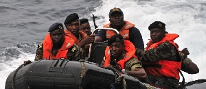 Maritime security personnel at work