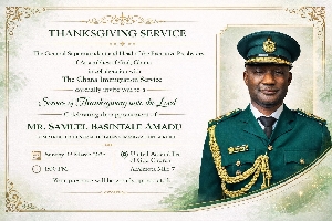 Thanks-giving service for Immigration boss