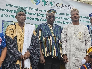 Agric Minister and stakeholders at the launch in Tamale