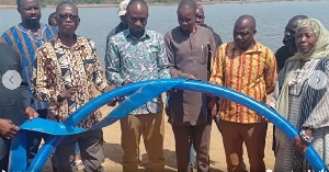 Peter Lanchene Toobu launching the project in Wa