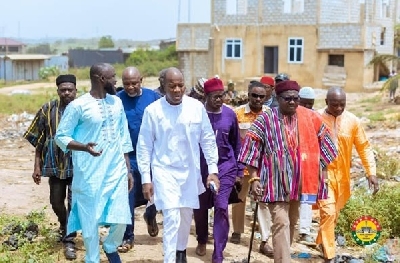 Mahama Ayariga leading the delegation