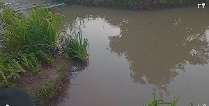 The contaminated water in the area