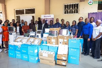 The equipment on diplay at Korle-Bu