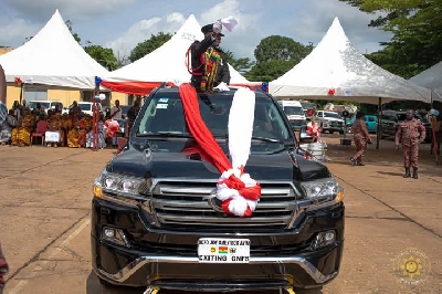 DCFO Joy Ameyibor Ayim being pulled -out