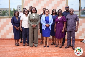 Adowa Obuobia Darko Opoku in group photo with members of the Council