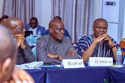 Minister Education briefing the Parliamentary Select Committee on Education
