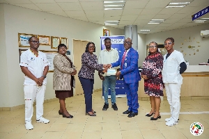 Oboubia Darko-Opoku making a presentation UGMC