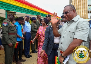 Vice President welcoming dignitaries at the event