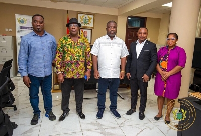 EPUC leaders in a pose with James Gunu