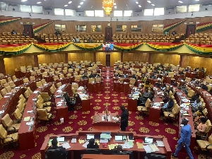 Almost empty Parliament