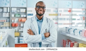 Pharmacist at work