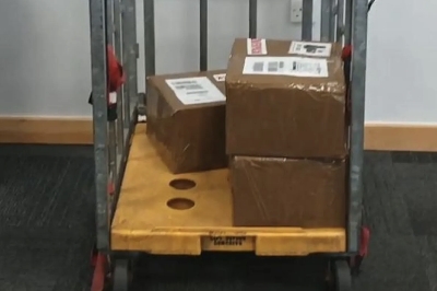 The left-hand box contained the phone that sparked the whole investigation - it was heard ringing inside