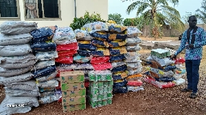 Mustapha Gbande's donation to the Dambai Zongo community