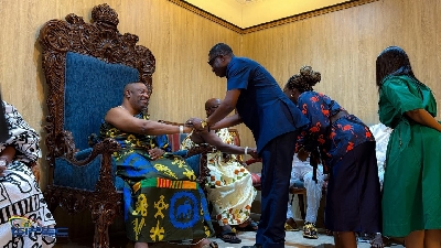 Mr. Sofo Tanko Rashid-Computer paying homage to Ga Mantse