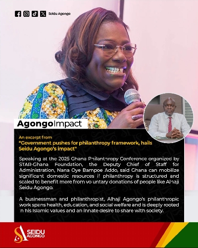 Alhaji Seidu Agongo has been a generous giver to the poor, destitute, homeless, jobless, and all strata of vulnerable people in society including people living with disability, widows, orphans, among others