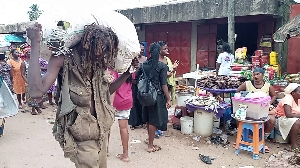 Mad man roaming the streets of Accra