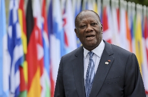 Denis Balibouse/AFP/Getty Images (Pic): President Alhassan Ouattara
