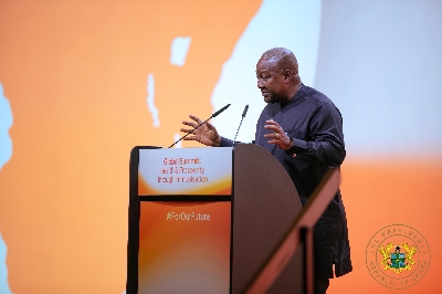 President Mahama adress GAVI forum in Brussels