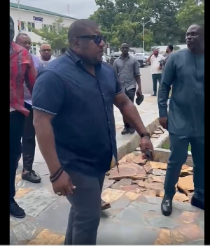 NPP figures at Police CID headquarters in Accra