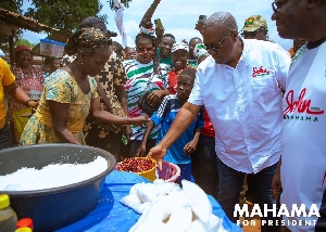 John Mahama on campaign trail