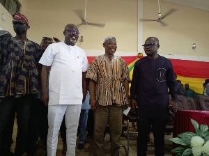 Baba Gariba Adams (m) being unveiled