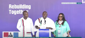Ludwig Hlodze addressing the NPP conference