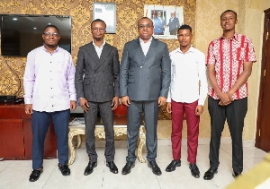 NUGS president and team in the office of the Deputy Defence Minister