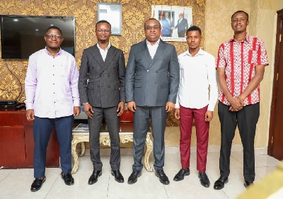 NUGS president and team in the office of the Deputy Defence Minister
