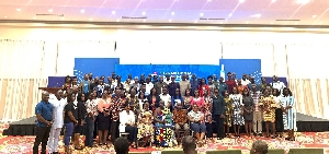 stakeholders in a group photograph at after the event