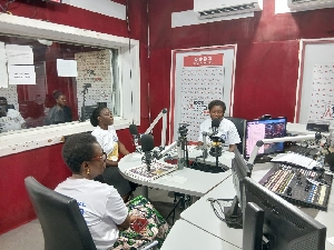 FIDA team  in Accra FM studio