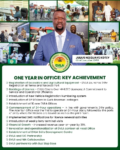 DVLA boss highlights achievements in a year